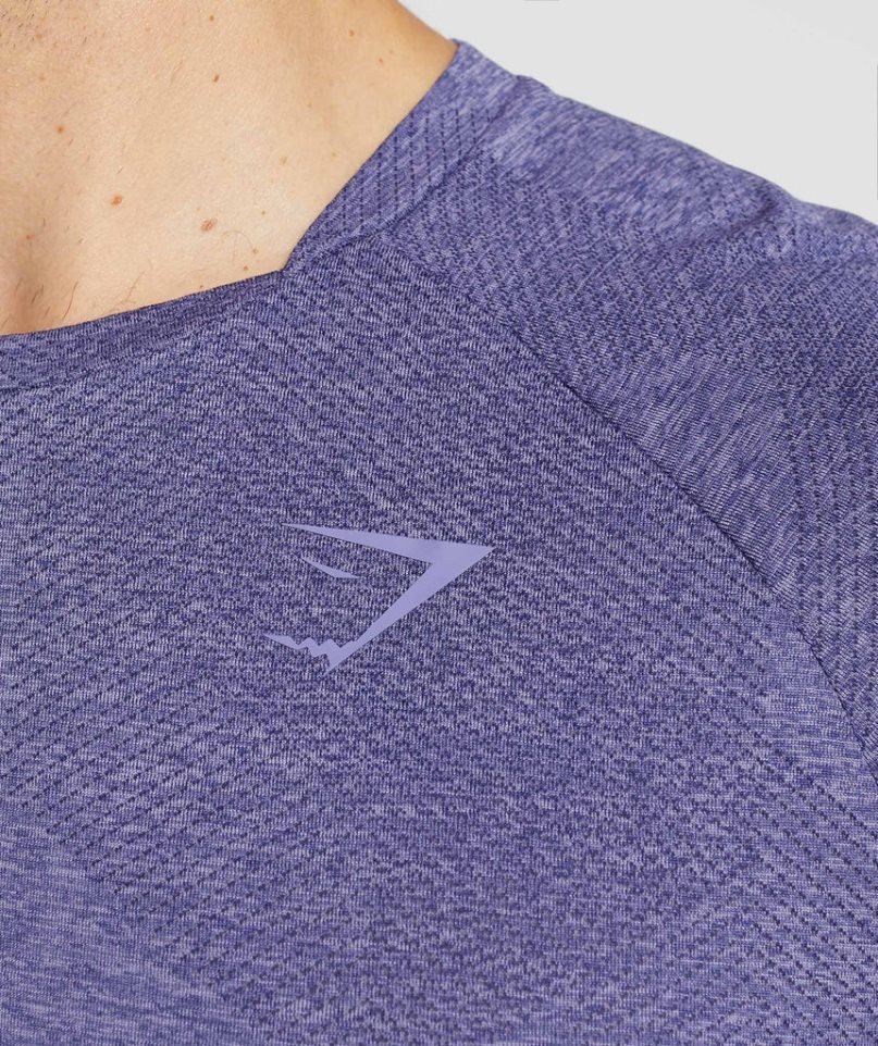 Men's Gymshark Apex Long Sleeve T-Shirts Purple | CA 8N035A